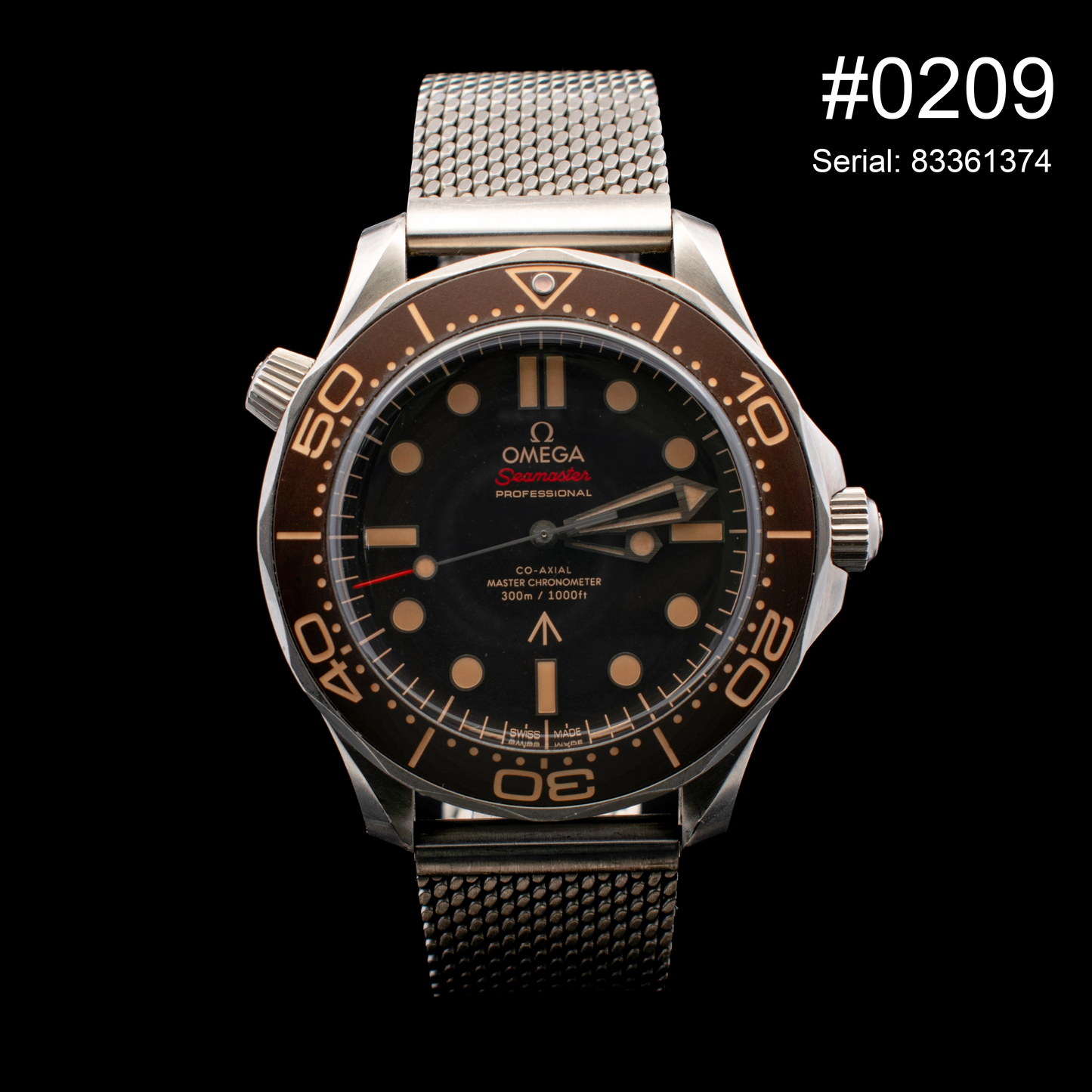 (#0209) Omega Seamaster Diver 300M “No Time To Die” 007 Edition | Titanium | 42mm | Ref. 210.90.42.20.01.001