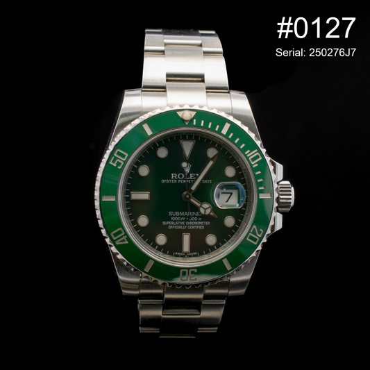 #0127 Rolex Submariner Date “Hulk” | Green Dial & Bezel | Ref. 116610LV