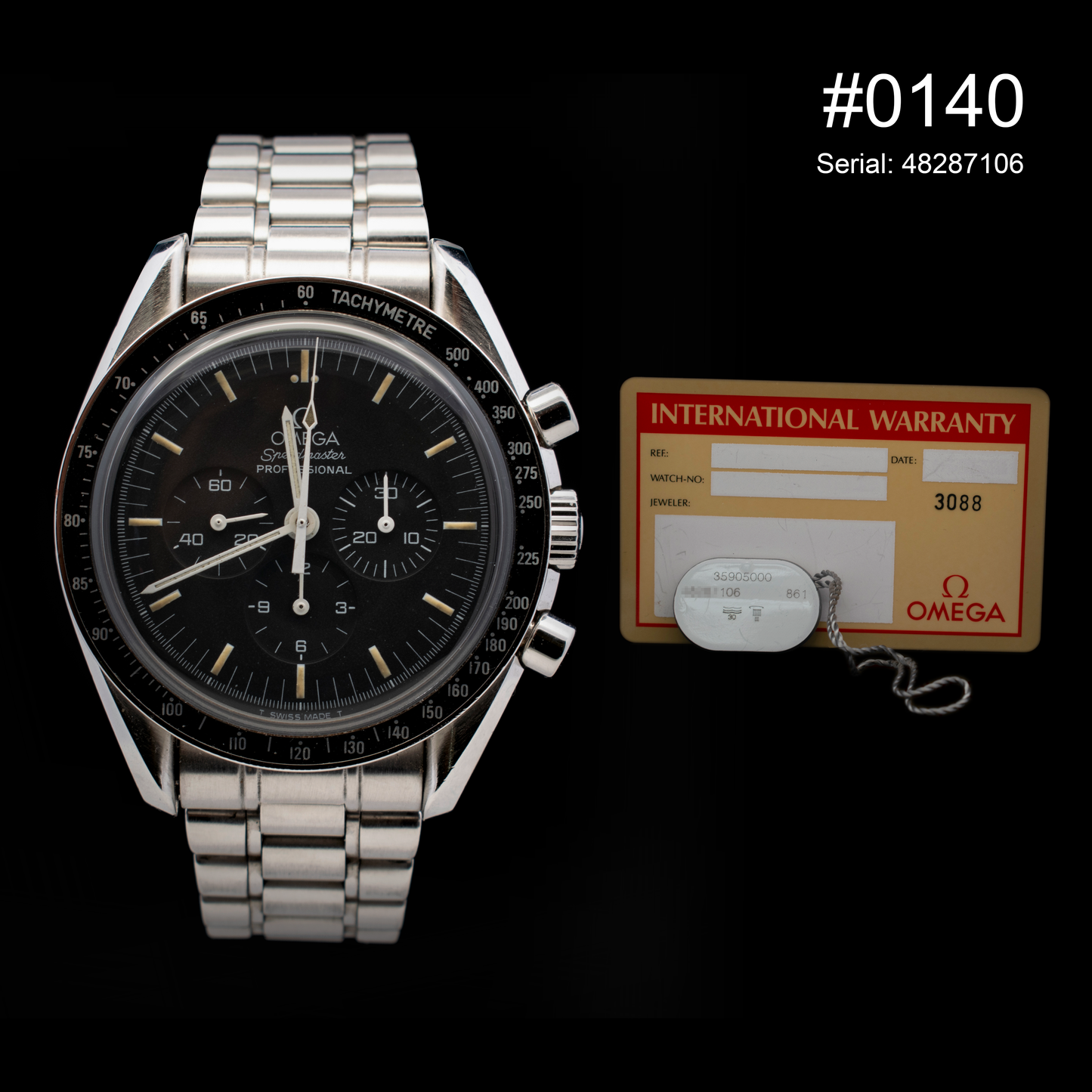 #0140 Omega Speedmaster Professional “Moonwatch” | Tritium | Ref. 3590.50