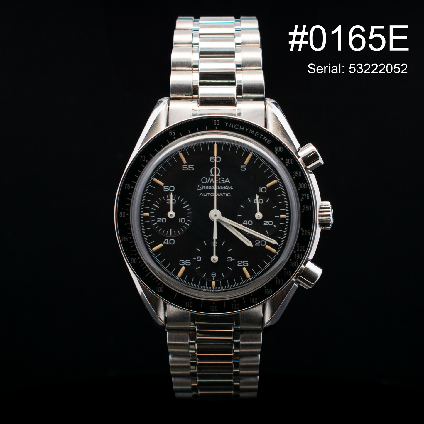 #0165 Omega Speedmaster Reduced | Black Dial | Ref. 3510.50