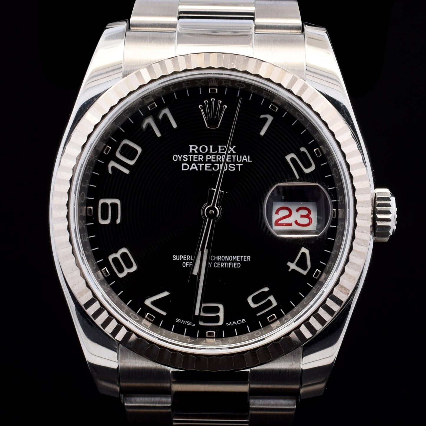 (#085 C-Tier) Rolex Datejust 36mm Black Arabic Dial Model 116234(Needs Pictures)