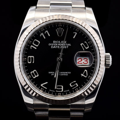 (#085 C-Tier) Rolex Datejust 36mm Black Arabic Dial Model 116234(Needs Pictures)