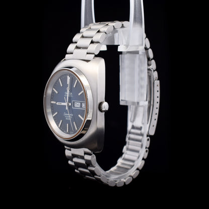 (#058 C-Tier) Omega Seamaster Cosmic 2000 39MM Blue "Spider" Dial Steel Bracelet Model 166.133